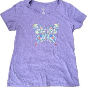 St John’s Bay Purple Butterfly T-shirt NWT Size XL